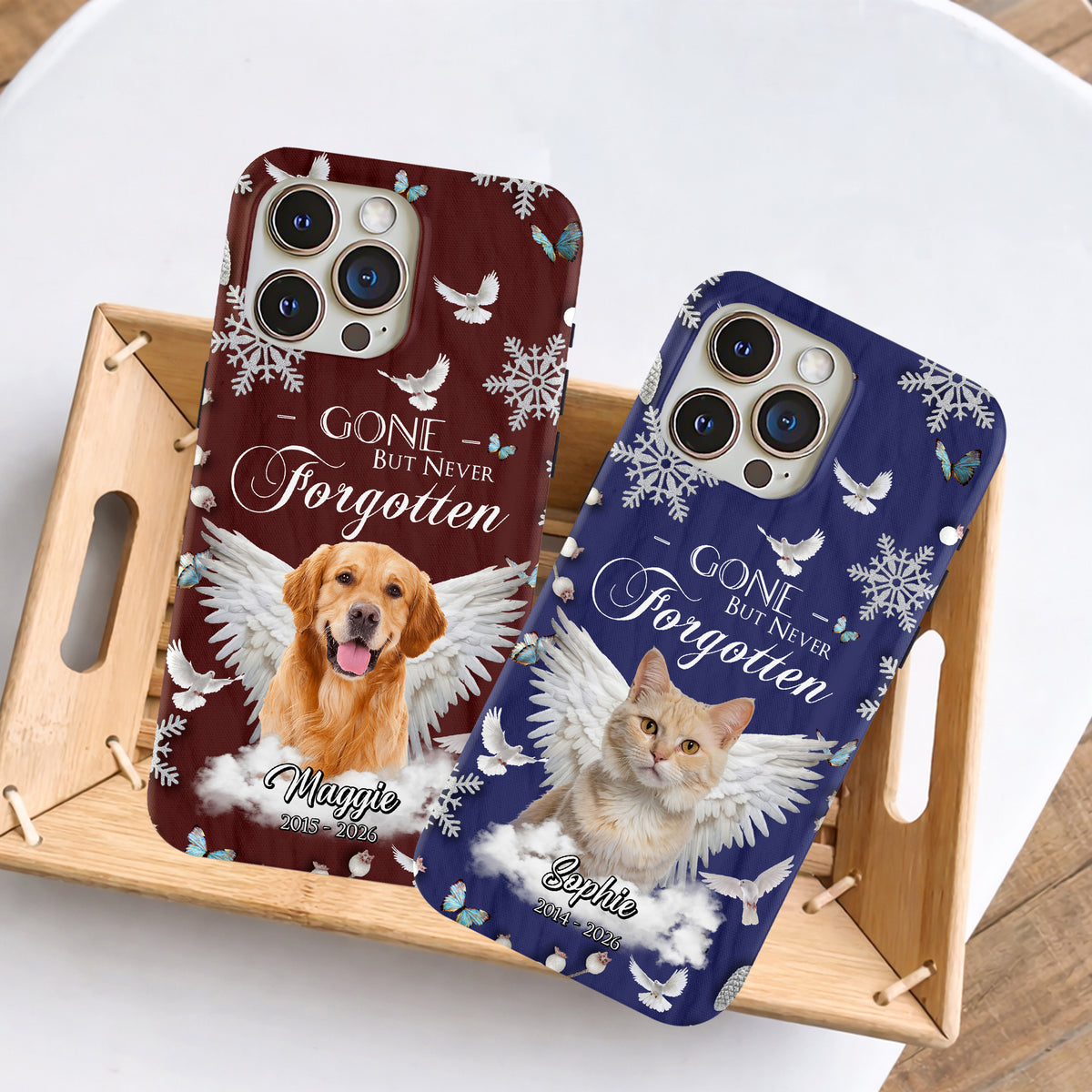 Custom Photo Dog Cat Gone But Never Forgotten Memorial Phone Case HA75 920550