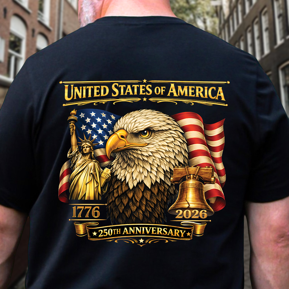United State Of America 250th Anniversary Backside Shirt TH10 169233