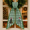 Personalized Monogram Plaid Wreath Sash For Christmas TH10 170795