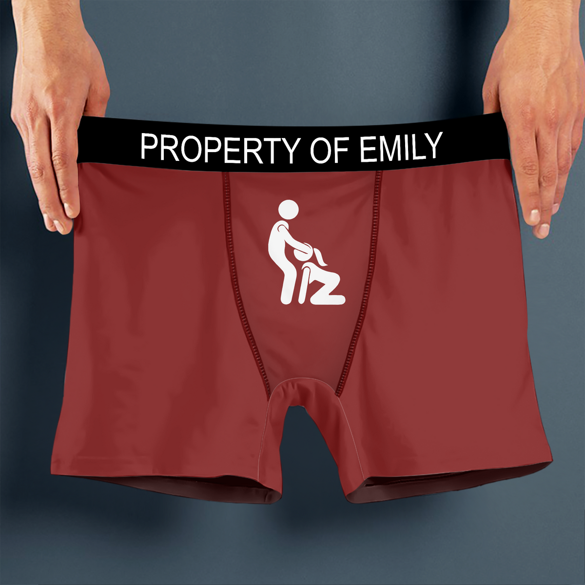 Personalized Funny Property Of Name Boxer Briefs Cheeky Gift for Husband & Boyfriend LM32 669859