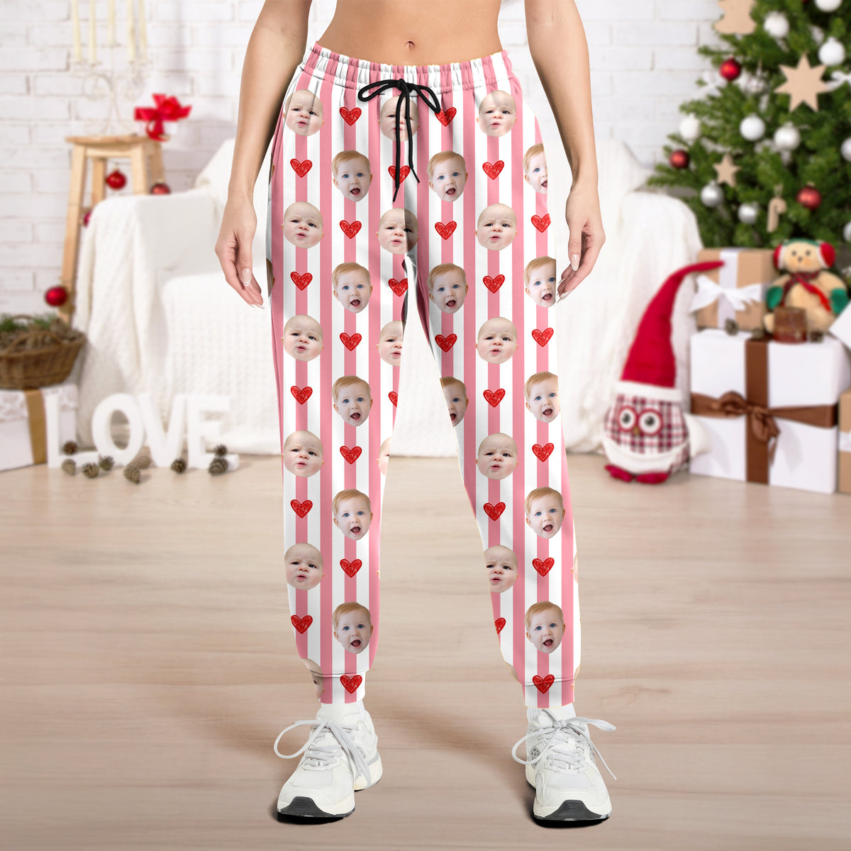 Personalized Baby Face Sweatpants Funny Gift For Dad, Mom, Grandma, Grandpa HA75 921722