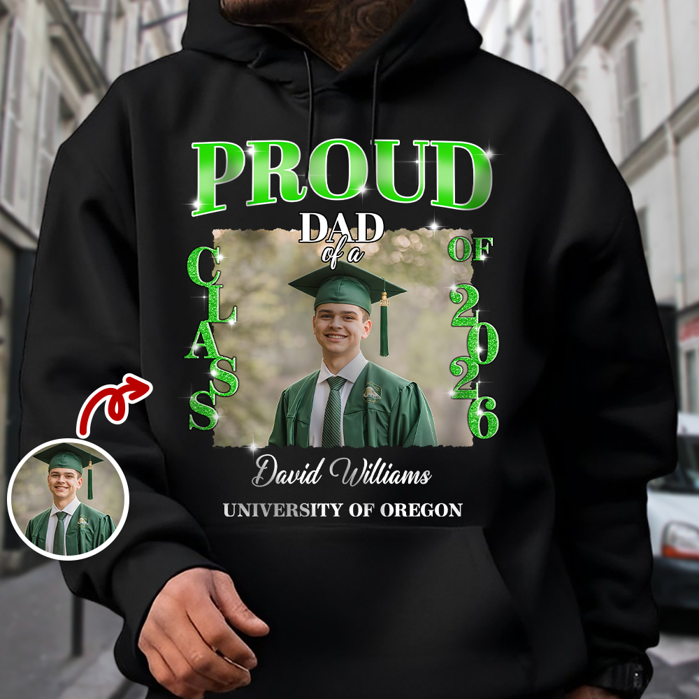 Custom Photo Congratulations Graduation 2026 Dark Shirt HO82 901712