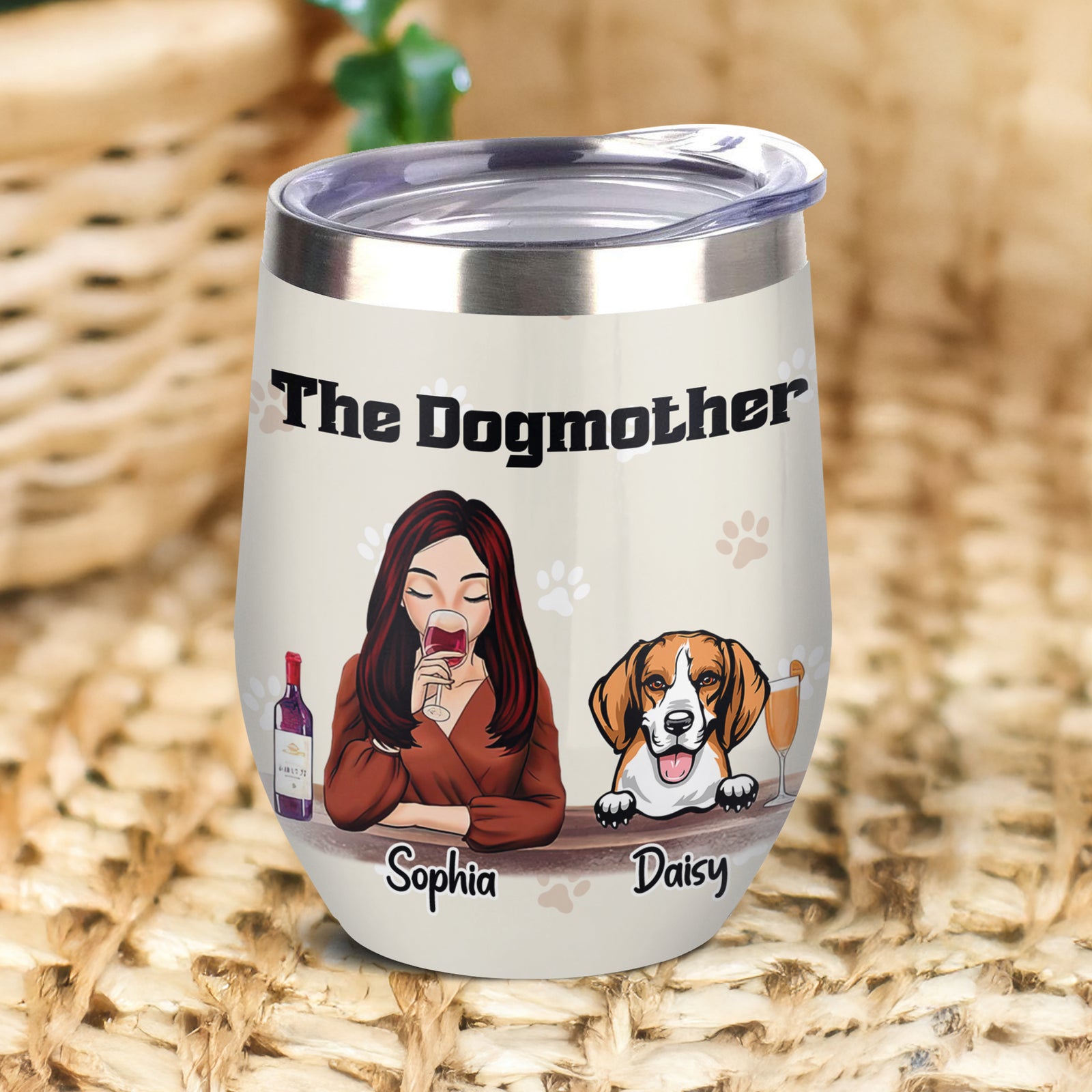 The Dogmother For Dog Lover Wine Tumbler TH10 892809