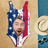 Custom Face Funny Swimsuit America Flag Beach Gift LM32 899959