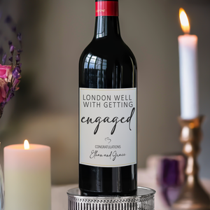 Personalized Wine Label Congratulation Getting Engaged Gift For Special Occasions LM32 893899