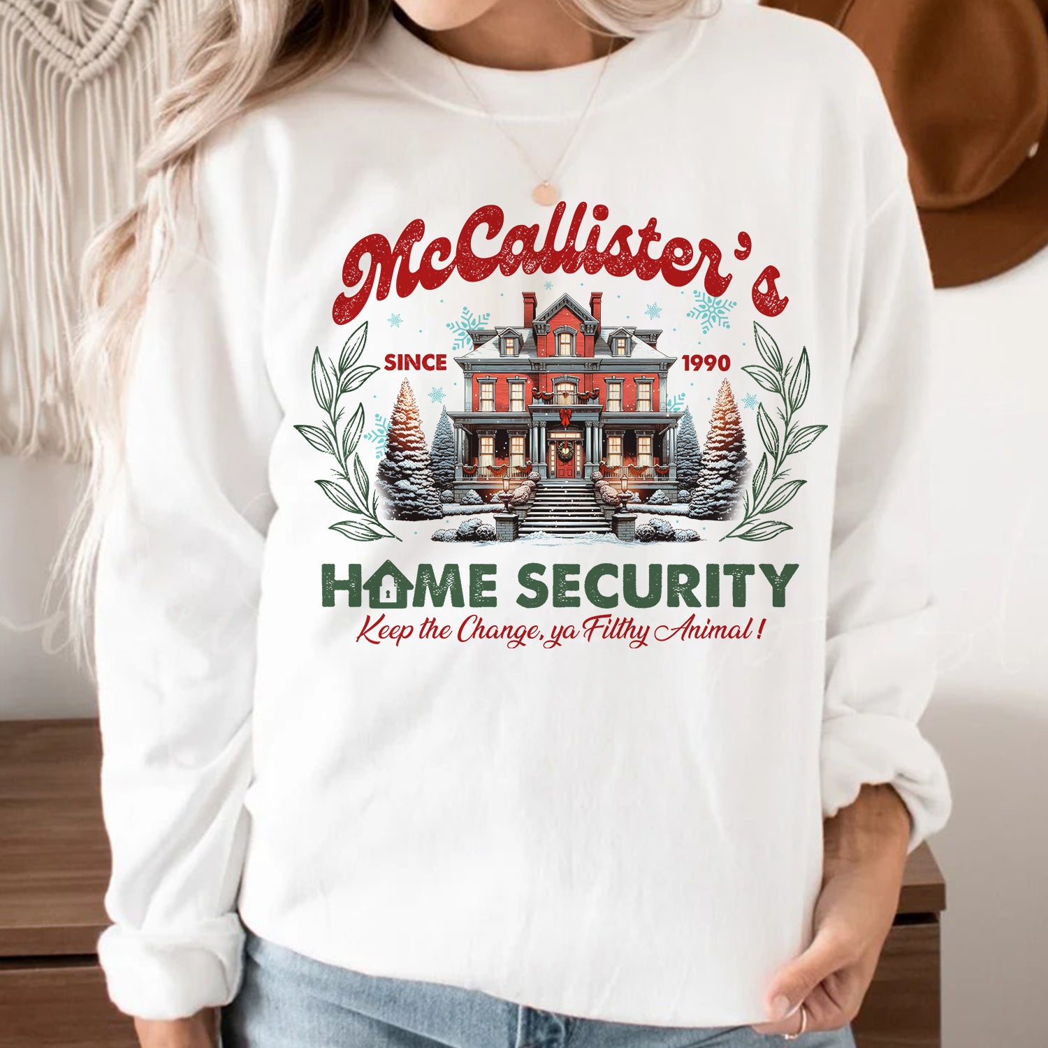 Mc Callister's Home Security Christmas Sweatshirt HO82 893200