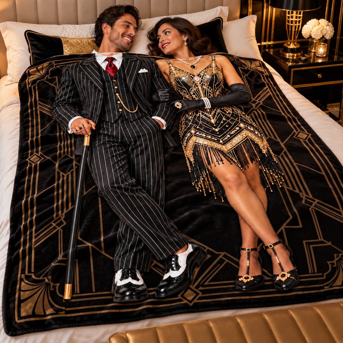 Personalized My King And My Queen Blanket, Anniversary Wedding Gifts CH07 180888