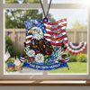 Custom Family Name Faith Freedom 250 Years 1776–2026 Stained Glass Suncatcher LM32 897949