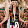 Custom Class of 2026 Mexican American Flag Graduation Stole TH10 898307