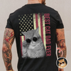 Custom Photo Best Cat Dad Ever With US American Flag Back Shirt Gift For Cat Lovers TH10 169891