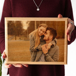 Custom Photo Couple Wooden Block, Gift For Girlfriend, Boyfriend, Valentine's Day HO82 900892