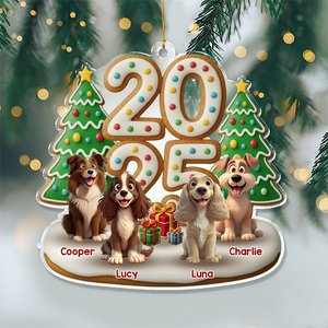 Custom Acrylic Ornament - Personalized Christmas Gifts For Dog Lovers HO82 900458