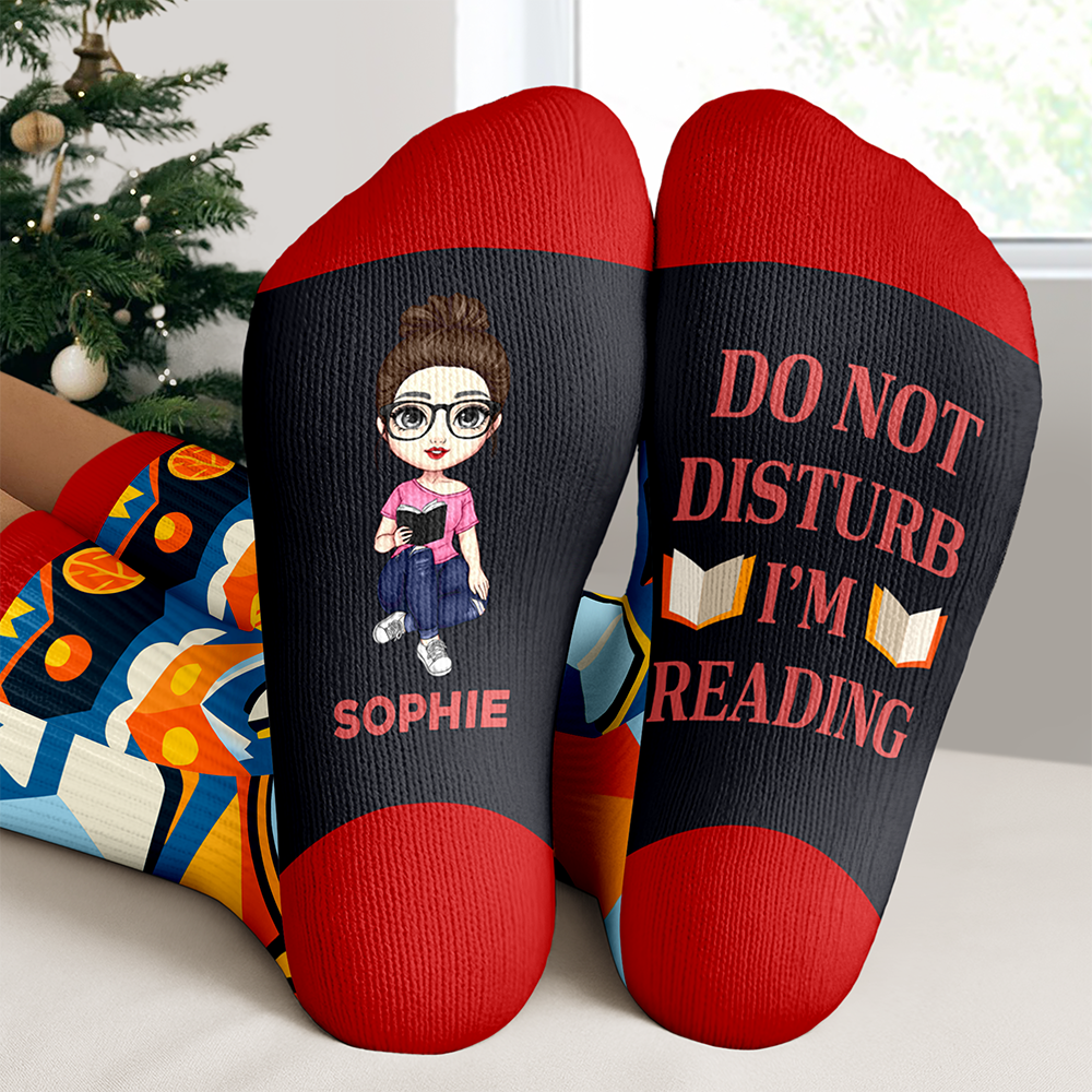 Personalized Sorry I'm Booked Crew Socks Gifts For Book Lovers, Readers HA75 892932