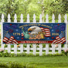 Custom Family Name 250 United States Of America 1776-2026 Eagle Embroidered Effect Patriotic Party Banner LM32 669281