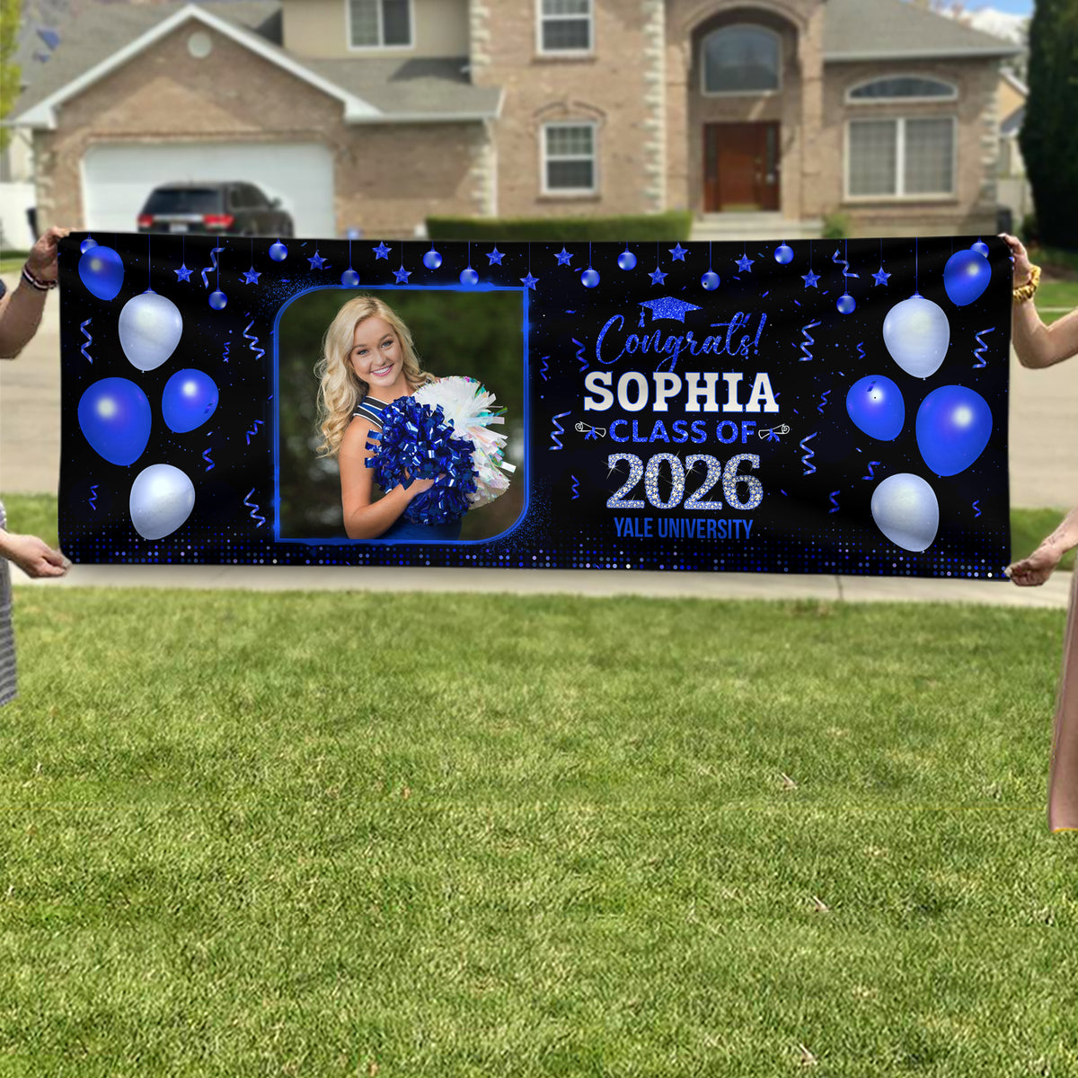 Custom Photo Class of 2026 Graduation Banner CH07 910750
