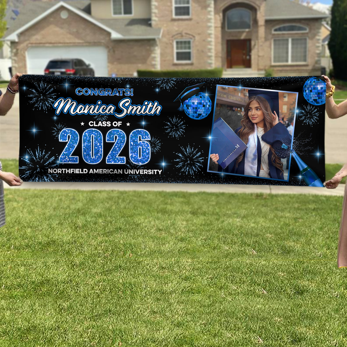Custom Photo Class of 2026 Graduation Party Banner CH07 910676