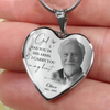 Custom Photo God Has You In His Arms, I Carry You In My Heart Memorial Necklace LM32 899389