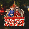 Family Marshamallow Acrylic Ornament Personalized Gift For Dog Lovers HO82 900130