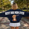 Custom Photo Best Dog Dad, Mom Ever Shoulder To Shoulder Sweatshirt CH07 180944