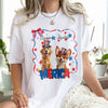 Custom Dog Clipart America White Shirt For Dog Lover TH10 898599