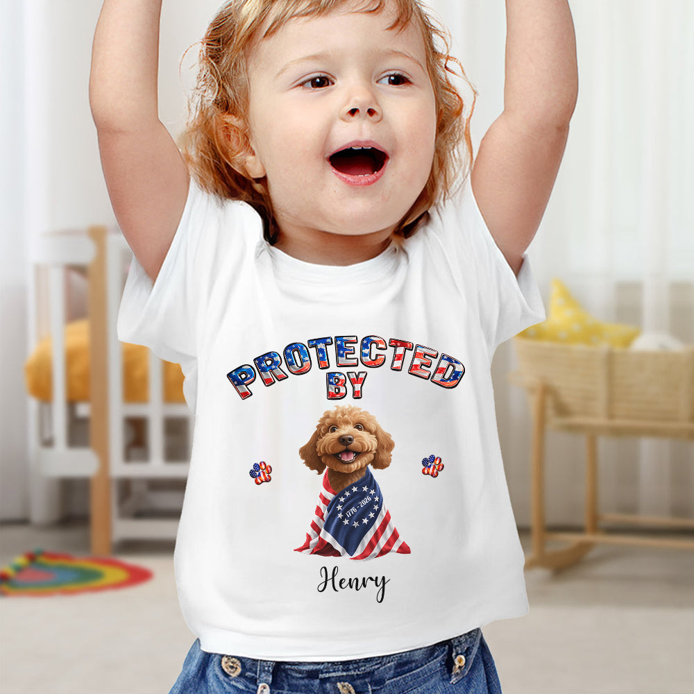 Custom 3D American Dog Protect By Buddy - American Design Baby Onesie LM32 899119