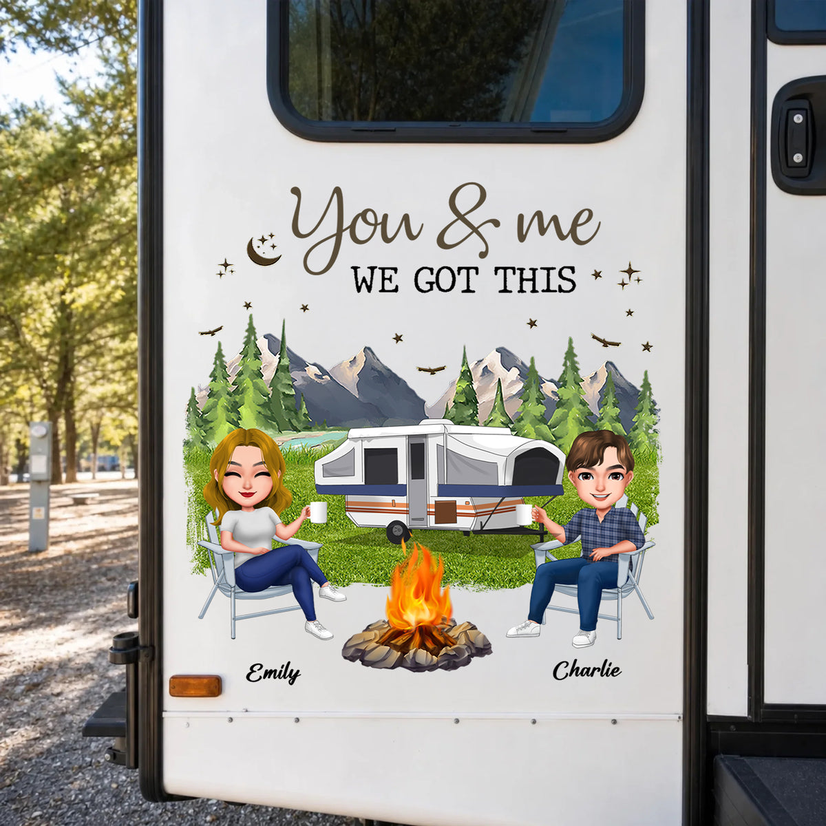 Personalized You & Me We Got This Camping Decal - Gift For Campers HO82 902936