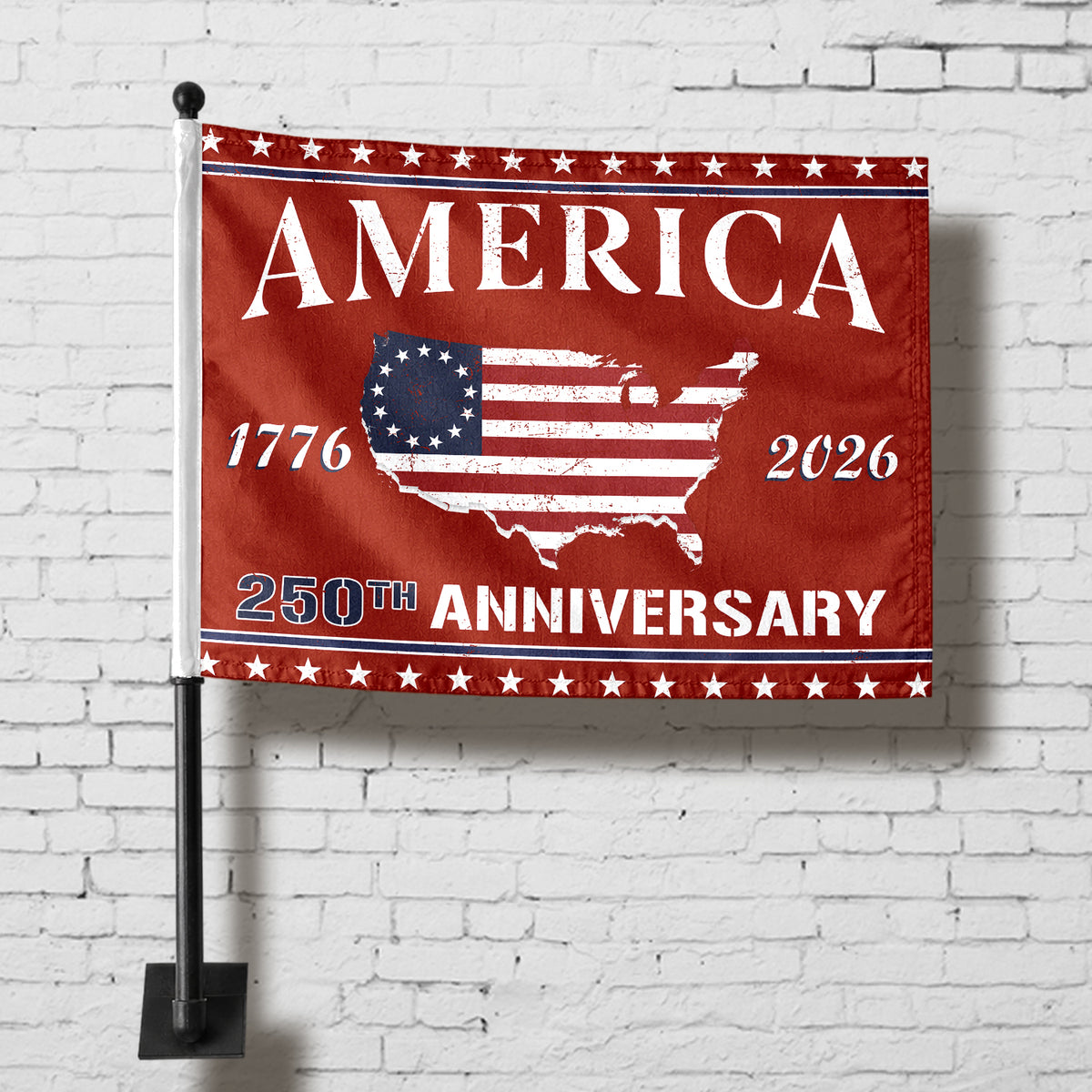 1776 - 2026 America 250th Anniversary Car Flag HA75 898852