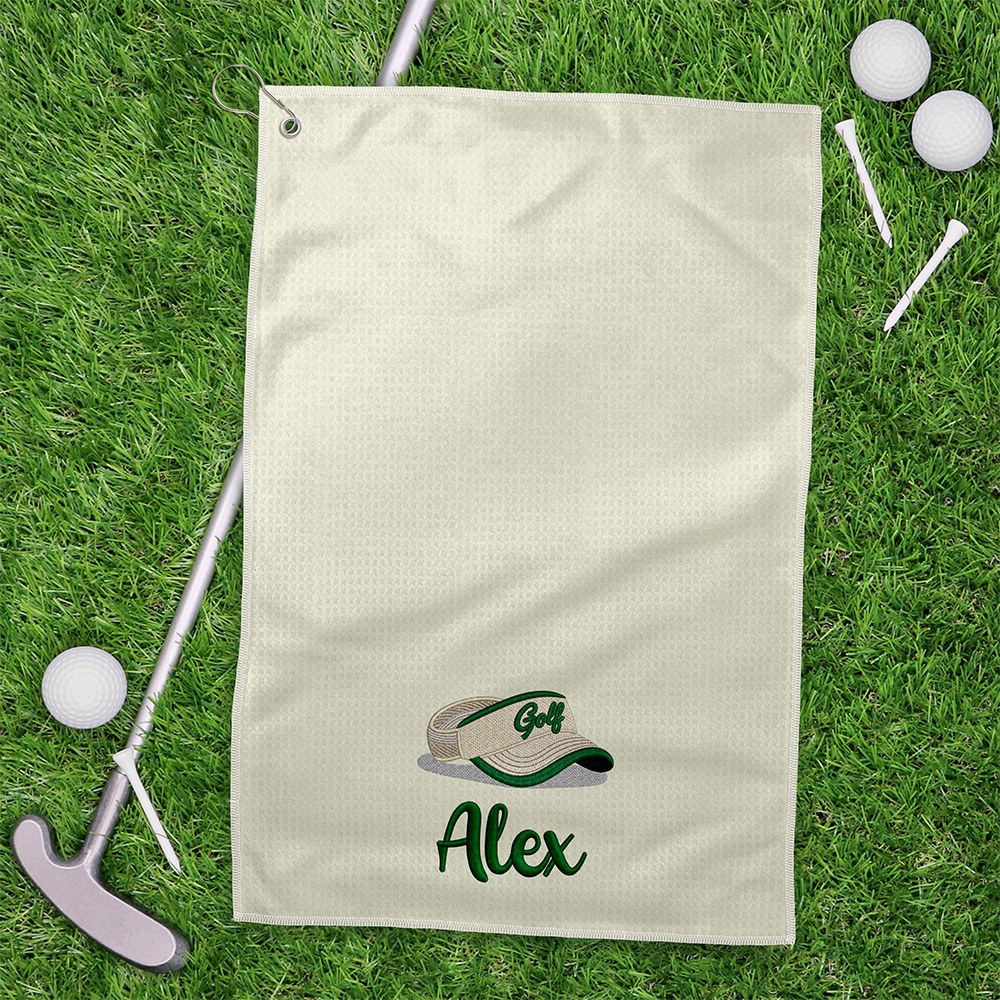Personalized Embroidered Golf Towel With Custom Name & Initials, Golf Gift For Men & Women CH07 911434