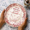 First Mother Forever Friend Personalized Chinoiserie Toile De Jouy Style Ceramic Plate Gift For Mom HA75 892650