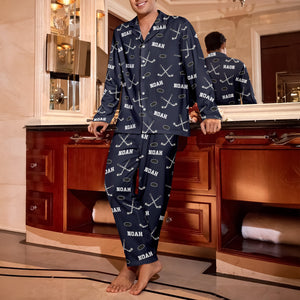 Hockey Custom Name - Personalized Pajamas Gift For Hockey Lovers HO82 900206