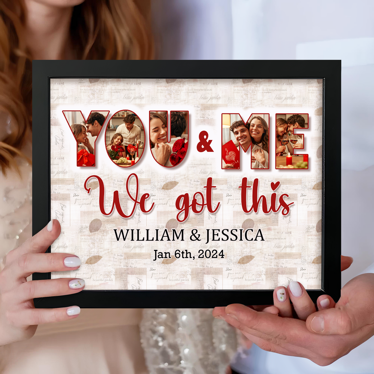 Custom Photo Collage You And Me We Got This Picture Frame LM32 893753