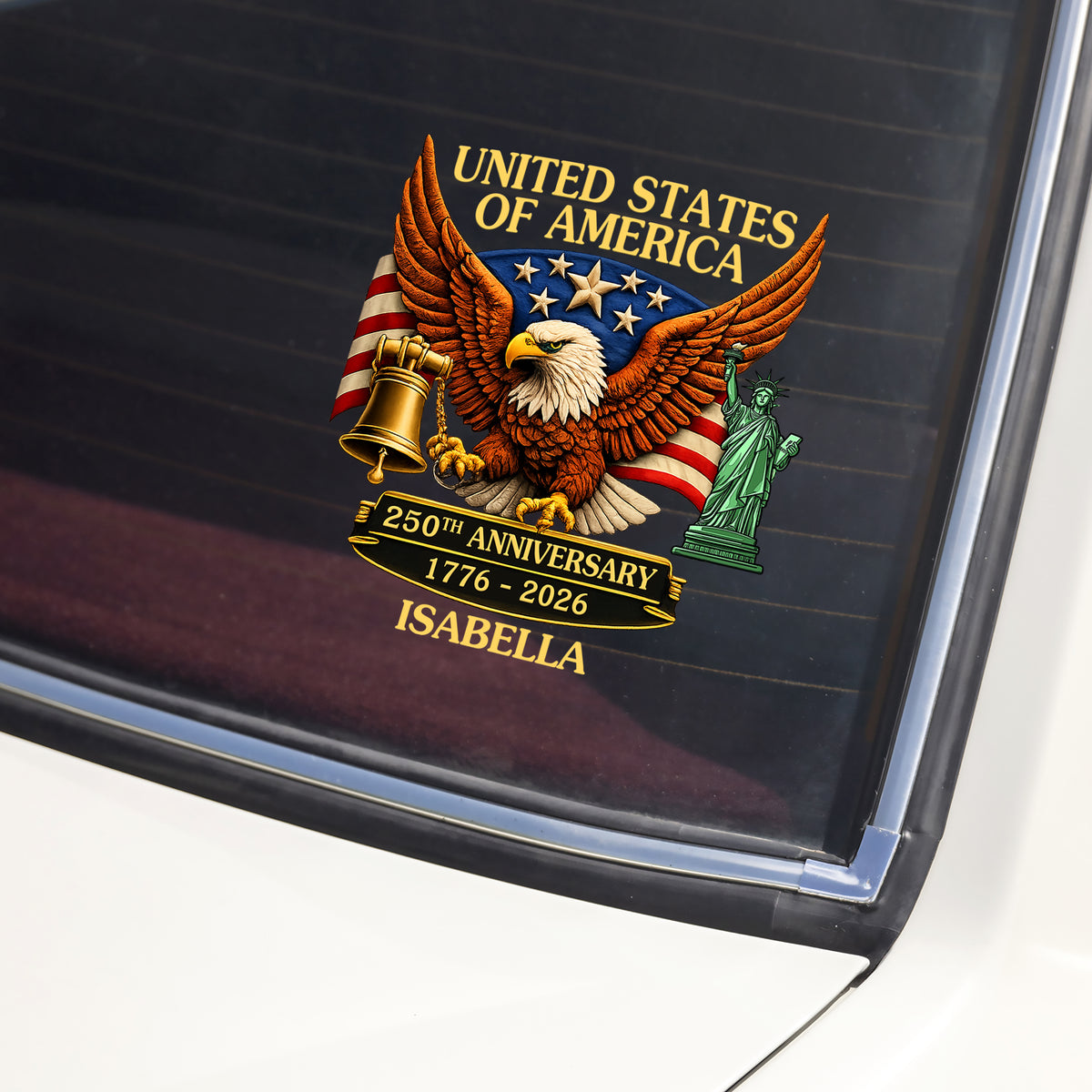 United State Of America 250th Anniversary Car Window Decal Sticker TH10 898693