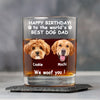 Custom Photo Woof Best Dog Dad Whiskey Glass Father's Day Gifts HA75 892370