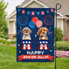 Custom Dog Photo Happy 4th Of July Garden Flag Independence Day Gift CH07 896048