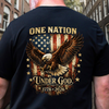 One Nation Under God 250 Years American Flag 250th Anniversary Patriotic Back Shirt HA75 920932
