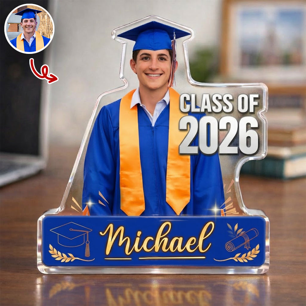 Custom Photo Class of 2026 Acrylic Block Plaque, Personalized Graduation Keepsake Gift TH10 169145