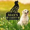 Custom Name Dog Garden Grave Marker - Personalized Pet Memorial Garden Stake HO82 902184