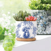 Custom Photo Dog Memorial Vintage Toile Style Plant Pot HA75 921760