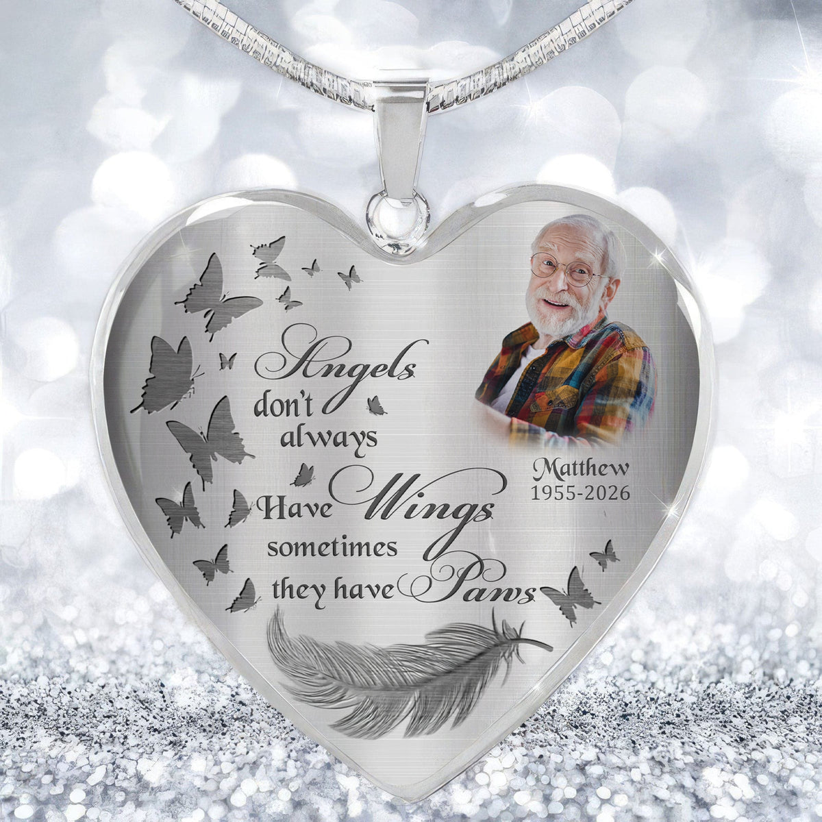 Custom Photo If Love Could Have Saved You Memorial Necklace LM32 899391