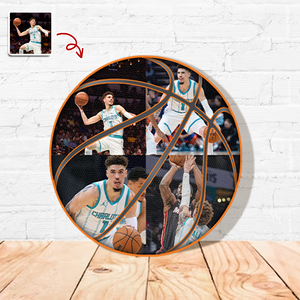 The Photo Collage And Basketball Wood Frame For Sport Lover LM32 897167