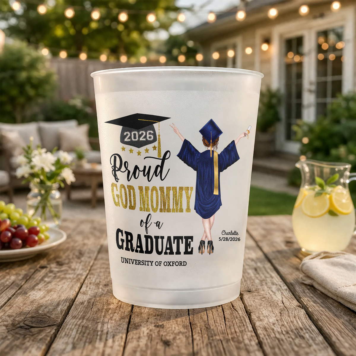 Personalized Proud Dad Proud Mom of a Graduate Graduation Cups For Party HO82 902182