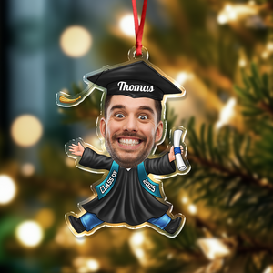Custom Funny Face Class of 2025 Graduation Acrylic Ornament HA75 892706