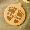 Custom Name Baby Footprint Cookie Stamp - Personalized Baking Gift CH07 180136
