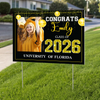 Custom Photo Congrats Graduation Class of 2026 Yard Sign Decor CH07 910354