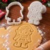 Custom Name Christmas Elf Cookie Cutter & Stamp, Christmas Baking Gift CH07 181102