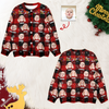 Custom Kids Photo Name Christmas Light Snow Cardigan CH07 896188