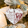 Custom Photo Dog Cat Memorial Heart Shaped Ceramic Ornament HA75 919454