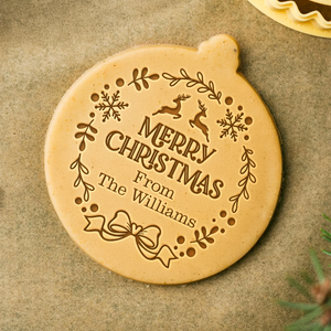 Custom Name Merry Christmas - Personalized Cookie Stamp Gift For Family CH07 899664