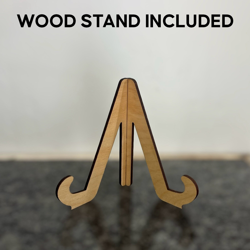 Personalized Best Dad Ever Hands Down 2-Layered Wooden Plaque With Stand TH10 892979