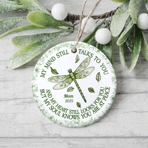My Mind Still Talks To You Toile - Personalized Ceramic Ornament HA75 897460